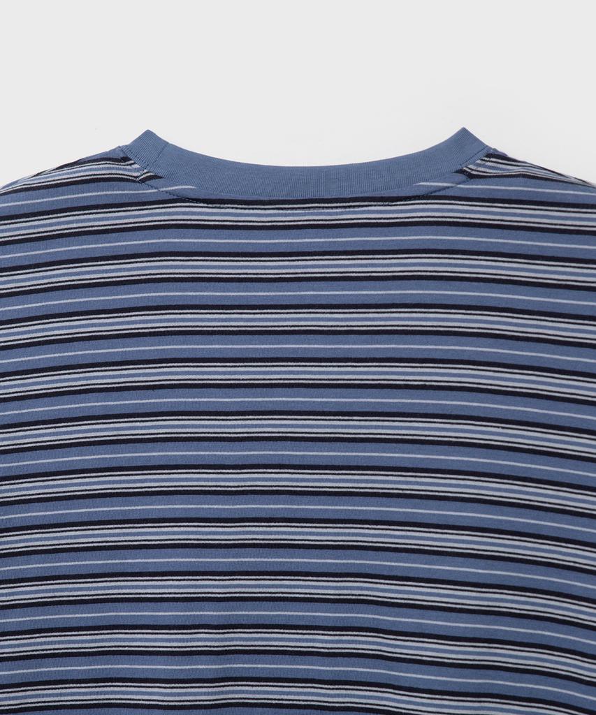 Bellie City Grunge Полосатая с длинным рукавом - Мульти Индиго Синий