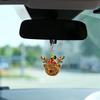 Автомобильная Мультяшная Декорация Декоративный Мультяшный Автомобильный Брелок Аксессуар для Салона Автомобиля Милый Праздничный Подвес для Рождественской Елки Рюкзака Дома