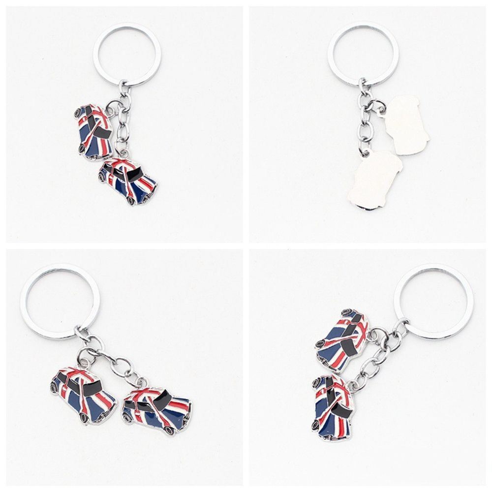 Bag Purse Charm Excellent Quality Key Chain UK Flag Keychain Union Jack Keyring GB British Flag Heart Pendant