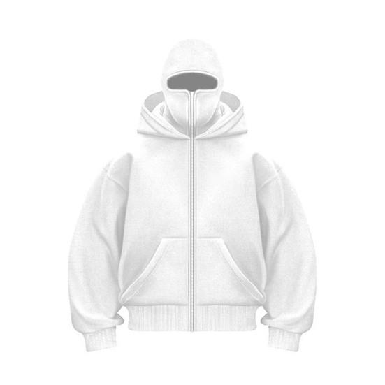 Зимняя теплая толстовка с капюшоном, однотонная повседневная куртка унисекс с двойным капюшоном, свободный крой, толстая теплая толстовка, пальто