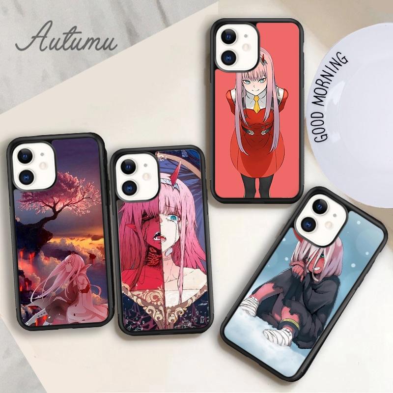 Чехол для телефона «Дорогая во Фране», аниме «Ноль два», чехол для iPhone 11, 12, 13, 14 Pro Max mini XR XS SE 2020, 6, 7, 8 Plus, Galaxy S21 S22