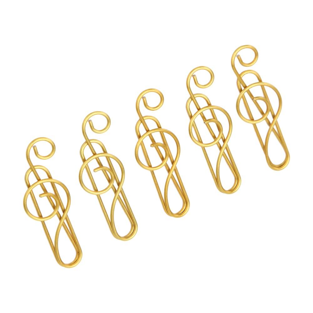 100 Pcs Music Note Shape Fancy Paperclips Anti Slip Cool Paper Clips Small Paper Clips Notebook
