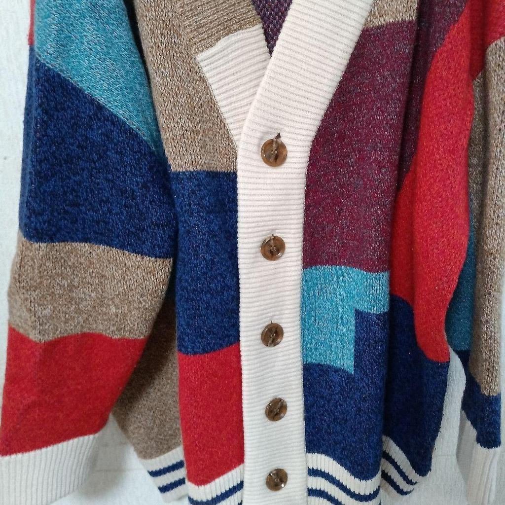 [USED] TRUNKPROJECT Multicolor Cardigan, Size L, Worn by BTS V