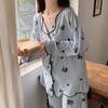 Maternity Summer Pajamas Casual Comfort Loose Loungewear Women Floral Cartoon Cute Sweet Love Print Homewear Clothes