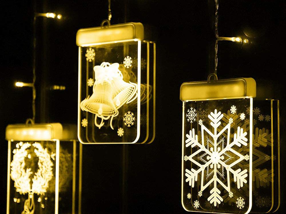Stained Glass Led Bells Warm (60) Gab_A