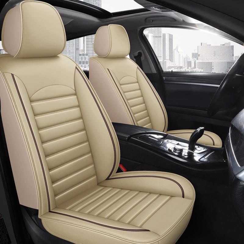 Летняя подушка из ледяного шелка для сиденья автомобиля для владельца и пассажира небольшого автомобиля, кожаный чехол на сиденье для грузовика, универсальный
