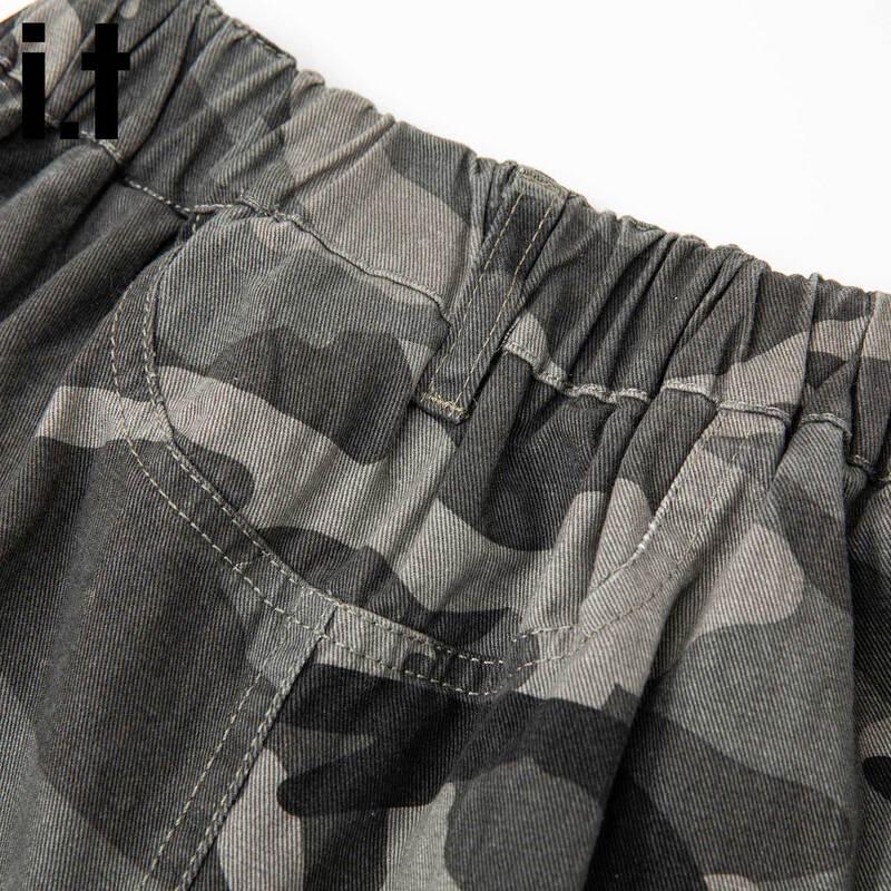 izzue Kids' 2025 Autumn Camouflage Cargo Pants