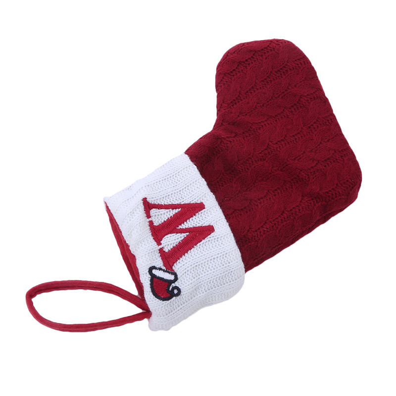 Рождественские носки Красный рождественский чулок Рождественские украшения Конфетный мешок Декор Праздничная атмосфера Украшение для рождественской елки