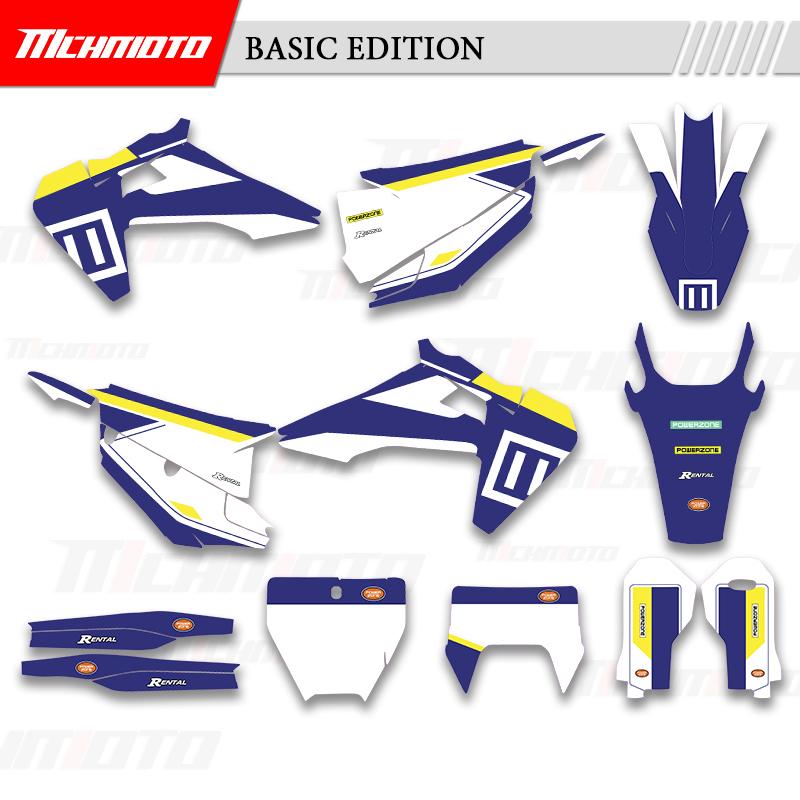 MCHMFG New Style Graphics Decals Stickers Kit For Husqvarna TC FC TX FX FS 125 250 450 TE FE