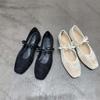 Fashion 2025 Women's Lace Mary Jane Flat Shoes, Fashionable Bow Shoes, Comfortable Soft Soled Women's Dresses, Flat Shoes