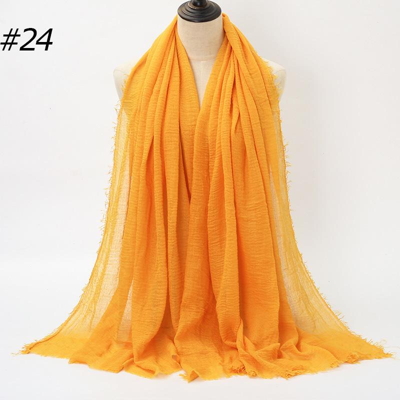 Big Size Crinkle Cotton Hijab Headscarf Women Cotton Muslim Head Wraps Headbands Long Shawls Musulman Scarves Turbans Foulard
