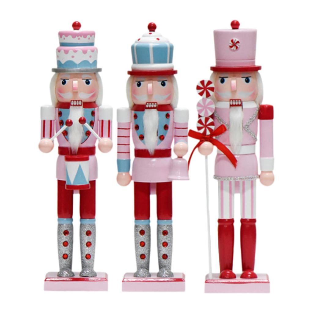 Рождественский Щелкунчик Солдат Высота 15 дюймов Традиционная фигурка Щелкунчика для Сада Спальни Камина Сувениры для вечеринки Праздник