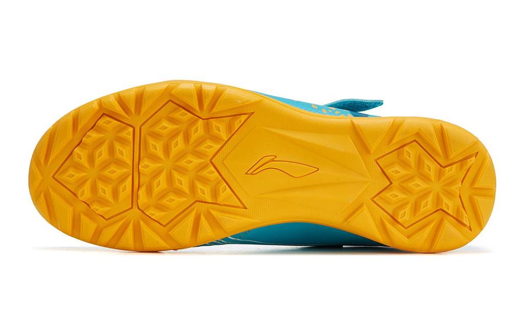 Li Ning YOUNG Strike 2.0 Нескользящая Амортизация Устойчивая к истиранию Низкие Детские Футбольные Бутсы Светло-Аквамариновый YKGT004-3