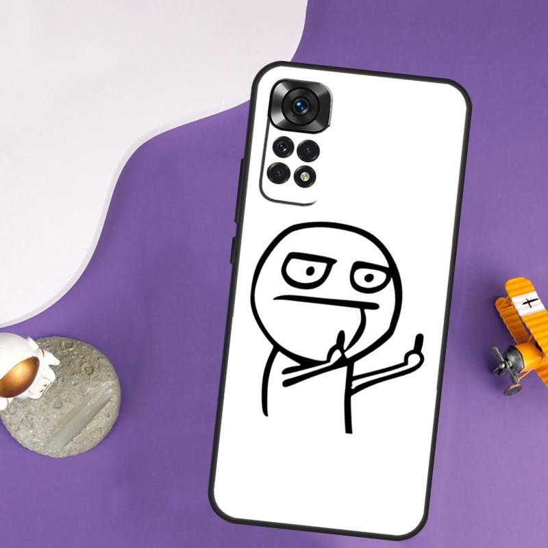 Смешной чехол со средним пальцем для Xiaomi Redmi Note 13 14 Pro 12 9 10 11 Pro 10S 11S 12S Redmi 14C 13C 10C 12C