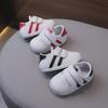 Унисекс обувь для малышей: Белые, Мягкие Нескользящие Подошвы, Идеальны для Весны и Осени, Возраст 1-2 года
