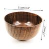 Натуральная деревянная миска японская деревянная миска для риса суповая миска салатница контейнер для еды большая маленькая миска для детей столовые приборы деревянная утварь