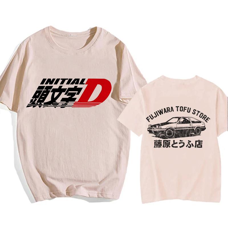 Redsuns Мультяшные Готические Топы Японское Аниме Initial D Европейский Размер Футболка AE86 Забавная Харадзюку Манга Футболка Мужская Графическая Футболка Мужская