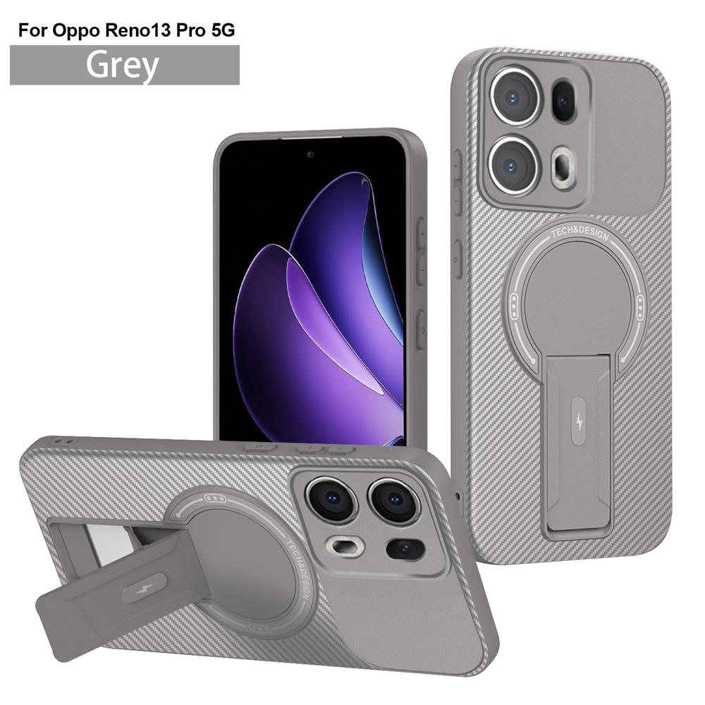 Противоударный чехол-броня с подставкой и магнитным держателем для OPPO Reno 13 13F Reno13 Pro Reno13F 5G с поддержкой беспроводной зарядки Magsafe