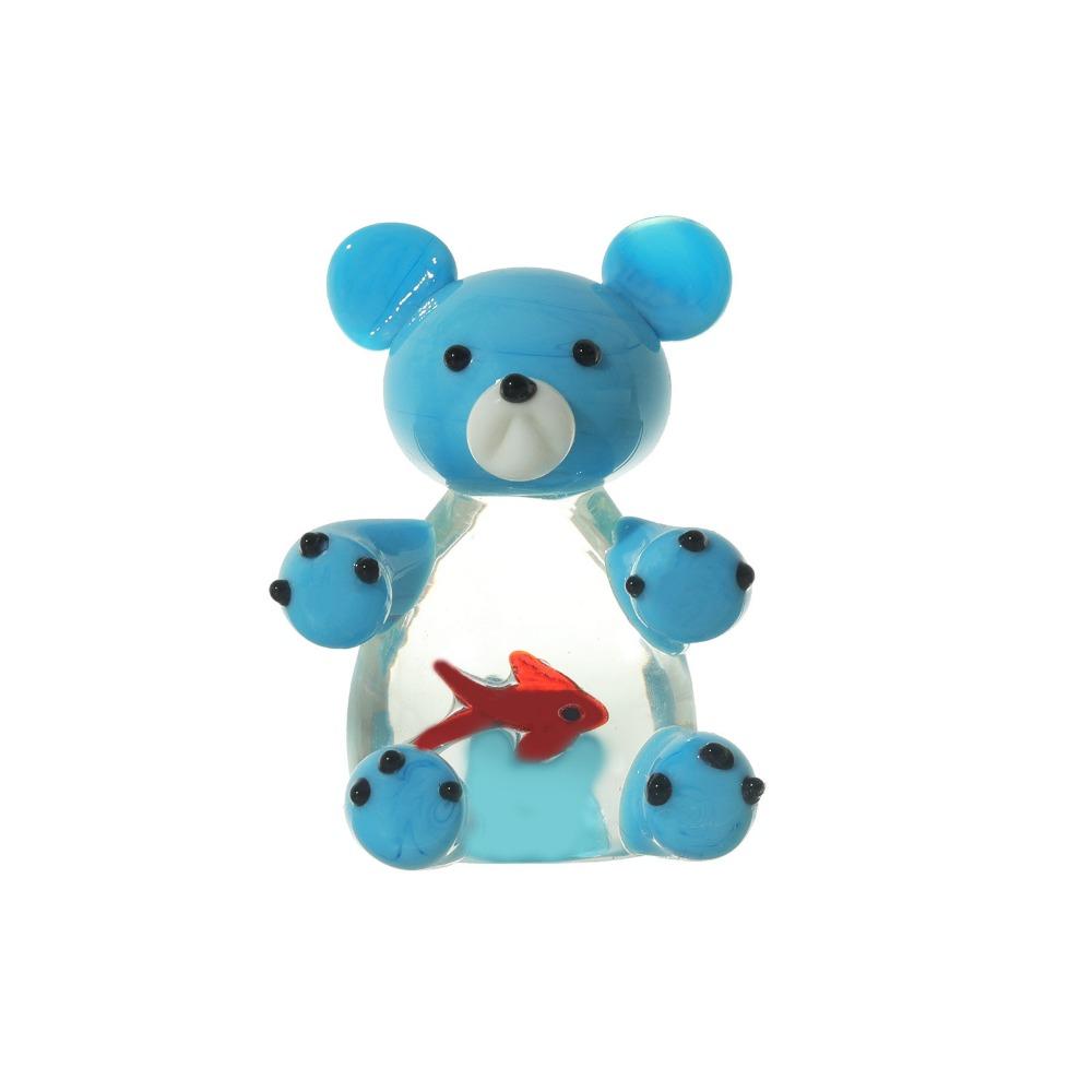 Home Decor Mini Pocket Fish Ornaments Tabletop Ornament Living Room Black Cat Ornaments Office Desktop Glass Fish Delicate