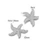 5pcs Gold Starfish Shell Charms for DIY Jewelry Accessories Stainless Steel Necklace Pendant Bracelets Findings Earrings Making