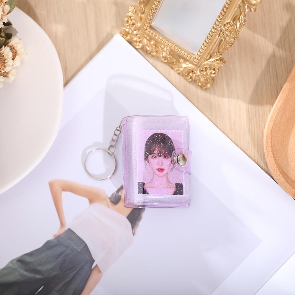 1/2-дюймовый мини-альбом брелок портативный держатель для удостоверения личности фото милый держатель для карт