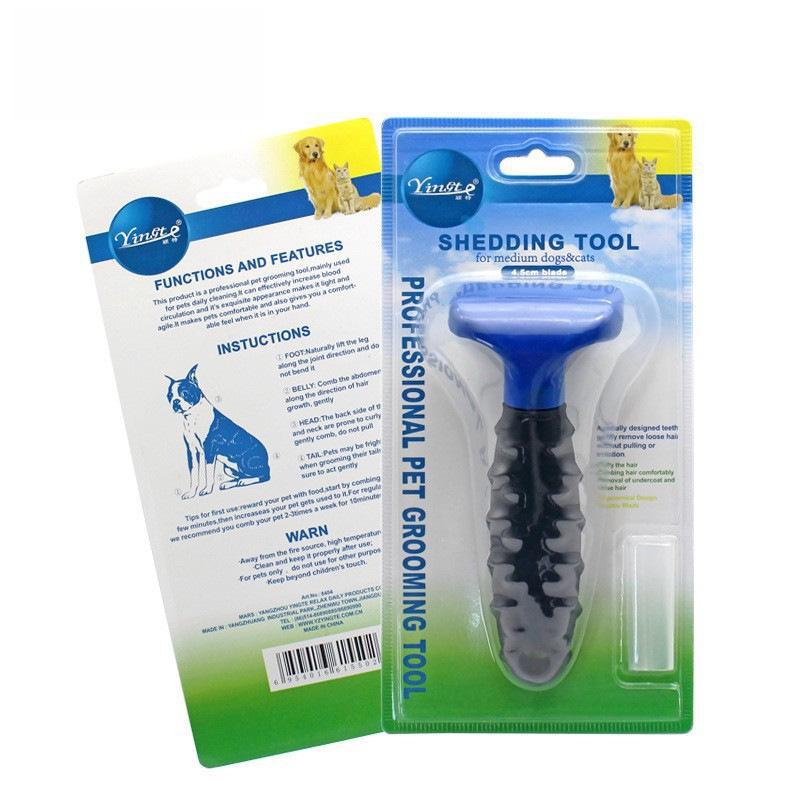 Pet Hair Removal Comb for Dogs & Cats: Multipurpose Pet Grooming Tool