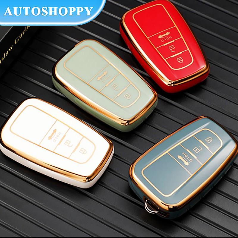 Waterproof Tpu Key Case Cover Bag Shell Holder for Toyota Prius Camry Corolla C-HR CHR RAV4 Prado 2018-2021 Key Protector Accessories