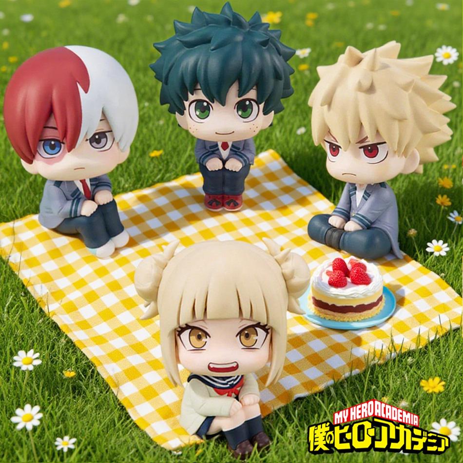 1-4 шт. фигурка аниме «Моя геройская академия» мидория изуку фигурка бакуго кацуки/тодороки со статуэтка пвх коллекционные игрушки