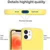 Coque de protection - E.F.Connection - pour iPhone 13 Pro (6,1") - Silicone - Ultra mince - Jaune