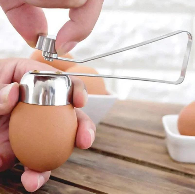 Creative Kitchen Tools Metal Opener Eggshell Cutter Double Head Egg Topper Shell Openers Household Convenience Small Tools