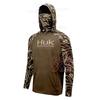 Mens UV Protection Fishing Hoodie Shirt With Neck Gaiter Quick Dry Breathable Long Sleeve Outdoor Sportswear