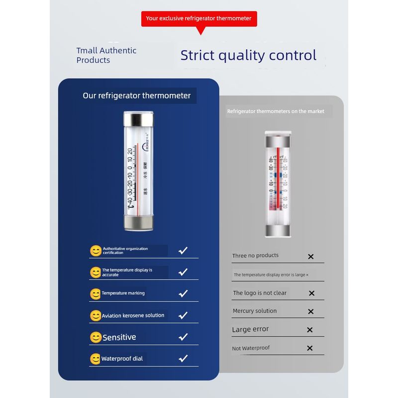 Minggao Refrigerator Thermometer Refrigerated Medicine Professional Cold Storage Sample Insulation Box Freezer Thermometer Dedicated Thermometer