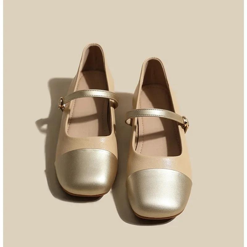 Мода Новые туфли Мэри Джейн на низком каблуке женские туфли-лодочки женские офисные платья квадратный носок прогулочные туфли Zapatillas Mujer 2024
