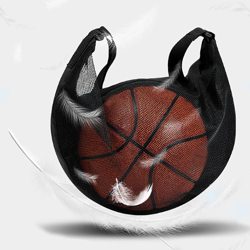 1Pc Portable Drawstring Basketball Backpack Mesh Bag Football Soccer Volleyball Ball Storage Bags Outdoor Sports Traveling