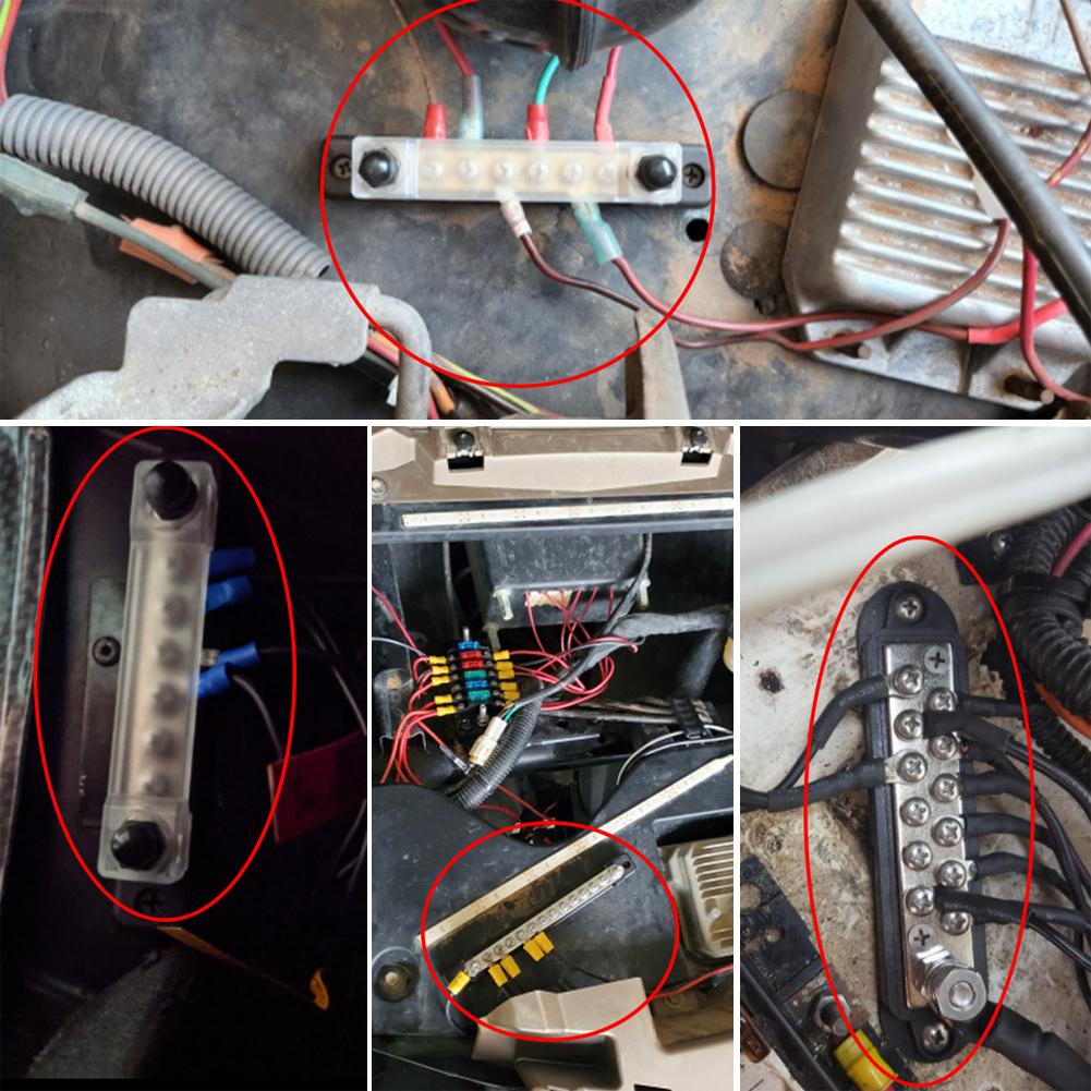 12 В лодочный кемпер автофургон клеммная колодка 1/4 дюйма шпилька 150 А блок распределения электроэнергии шина винт M6 для грузовика караван