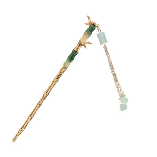 Ханьфу Палочка для волос в китайском стиле Цветочные женские заколки Бусины Кисточка Декор Вилка для волос для средней и густой прически Пучок Аксессуары