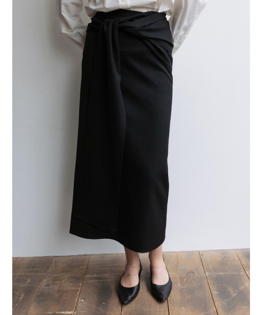 Bopeu Kiaro Wrap Note Skirt (Black)