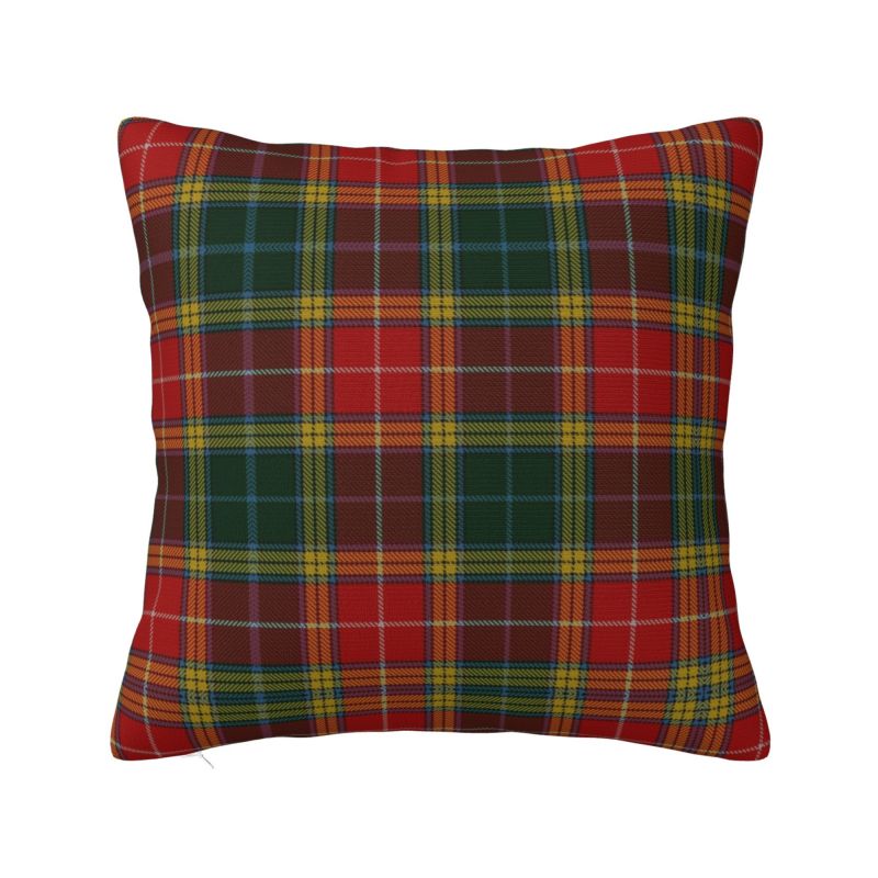 Black Watch Scottish Tartan Plaid Cushion Covers 40x40cm Polyester Throw Pillow for Car Square Pillowcase Home Decorative