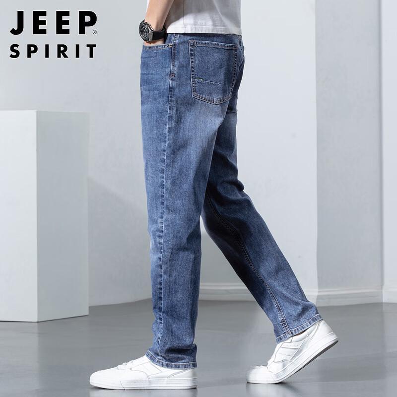 JEEP SPIRIT Мужские джинсы прямого кроя, свободного силуэта