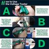 ABBP-Wire Crimper Stripper With Voltage Detector & Dual Alarms, Heavy Duty 12-250V Tester For Electrician, HVAC & Car Repair