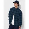 Flannel Shirt  Long Sleeve Regular Color  Check D