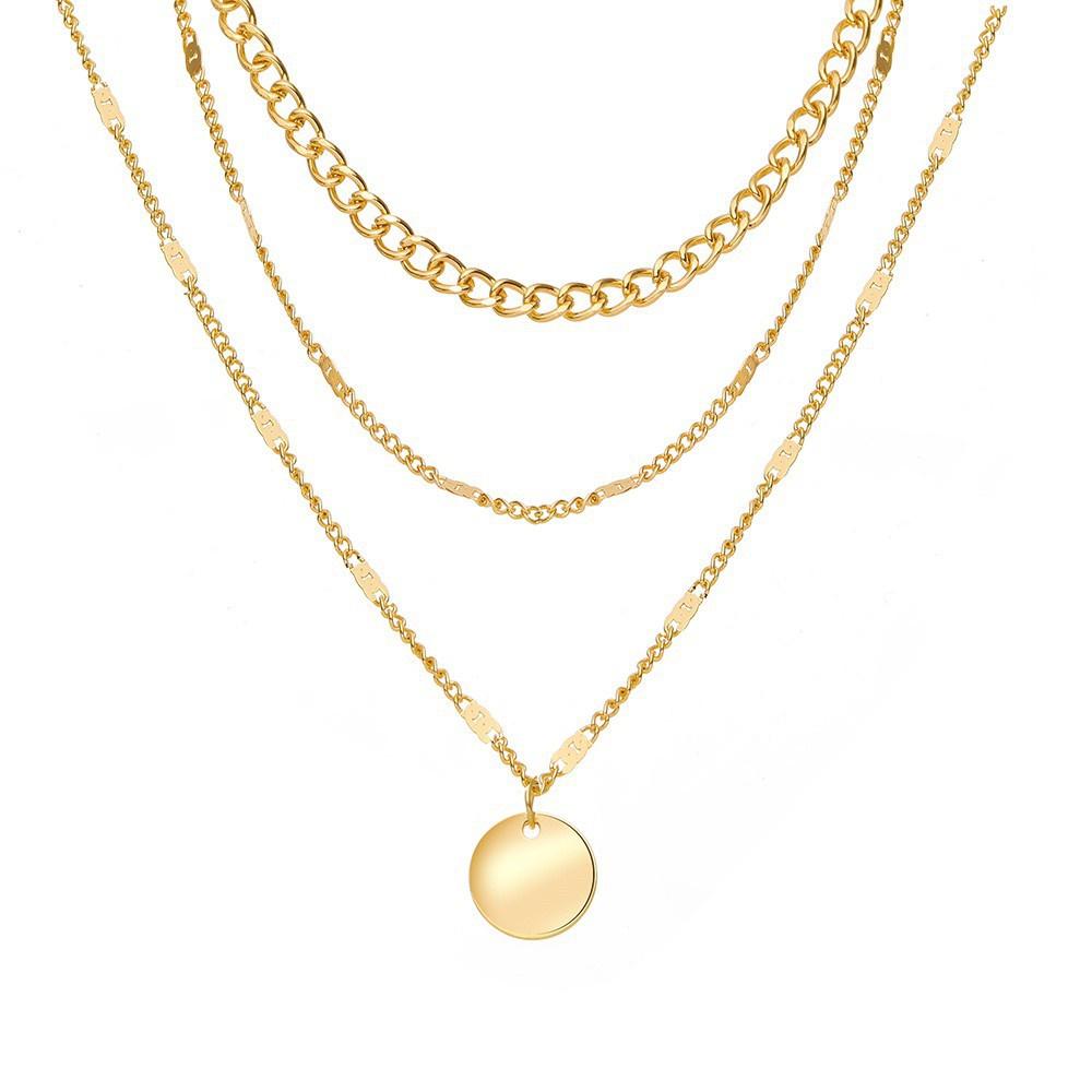 iF ME Корейское многослойное ожерелье с бабочкой, модное золотистое, серебряное ожерелье-цепочка, женские ювелирные аксессуары