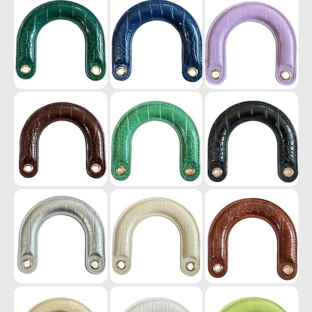 Curved PU Bag Strap Handle - Replaceable Handheld Bag Accessory