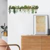 90x30 см наклейки на стену с зелеными растениями, водонепроницаемые, самоклеящиеся, из ПВХ, современная гостиная, детская спальня, растение в горшке, зелень, настенное художественное украшение, наклейка