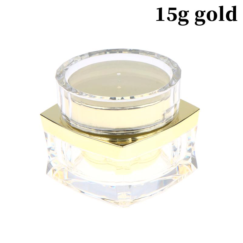 Reusable Skincare Product Container 1Pcs Gold Silver Empty Face Cream Jar for Travel Daily Makeup Organization