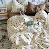 Washed Cotton Four-piece Set, Small Fresh Quilt Cover, Dormitory Bed Sheet Three-piece Set, Bedding