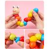 Kids Musical Instrument Wooden Xylophone Twisting Worm Rainbow Tower Clock Shape