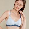 Нижнее белье без маркировки, женское нижнее белье, без стального кольца, бюстгальтер для девочек, удобный бюстгальтер с треугольной чашкой и плоской грудью