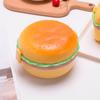 Tableware Set Fork Hamburger Double Tier Food Container Lunch Box Bento Lunchbox