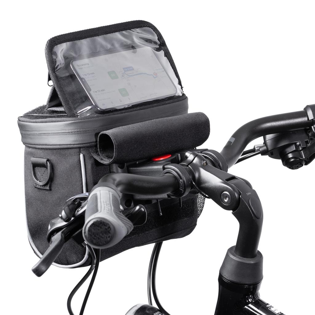 Wozinsky 4л Черная Сумка на Руль и Плечо для Велосипеда